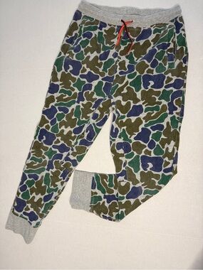 Camo joggers, boys Crewcuts grey sweatpants, size 10